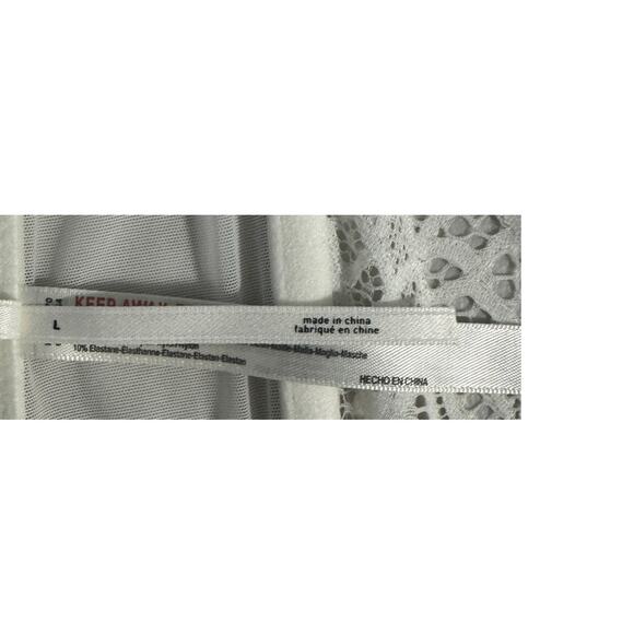 By Anthropologie Size L The Giselle Lace Bustier Intimates Feminine Romantic - Picture 6 of 8